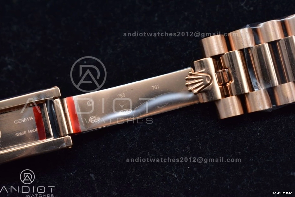 402 DayDate Steel A President RG Dial Crystal 40 Meteorite on Bracelet Markers SmartChoice 316L TWF 0520